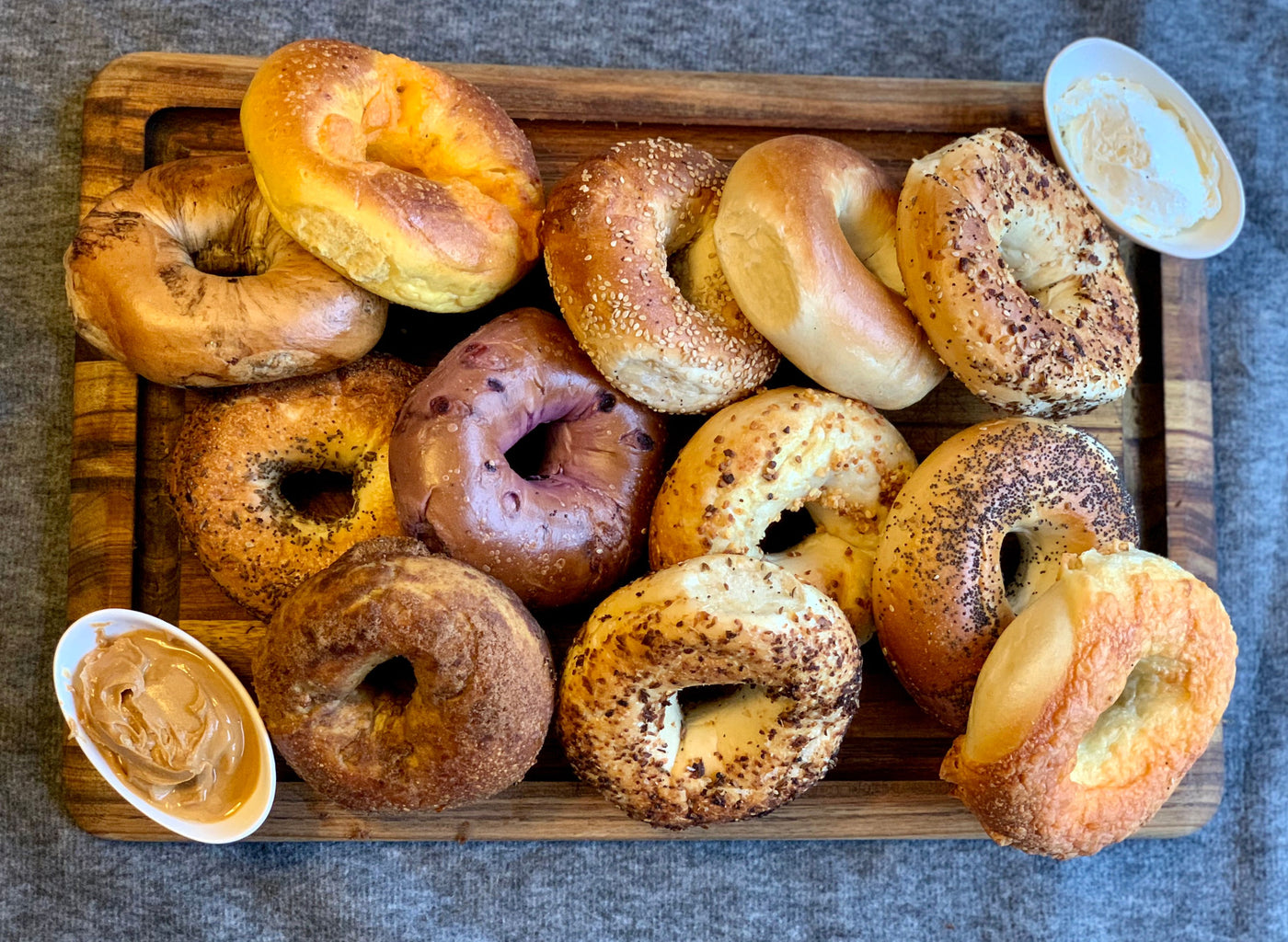 Posh bagel – All In One Bagel – $1